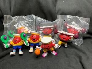 Vintage Kraft Kool-Aid Man Sports PVC Figures Lot 7 Tennis Lifting Basketball